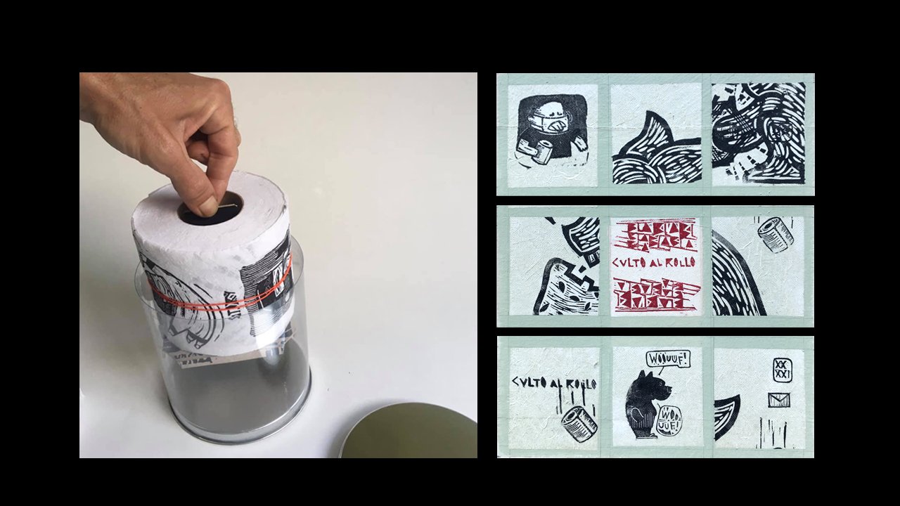 Toilet Paper Story | Linocut prints