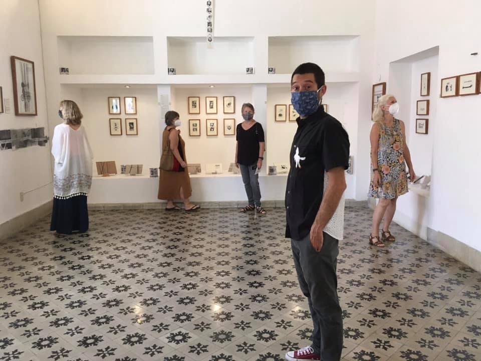 Manolo Taure at Toilet Paper Exhibit