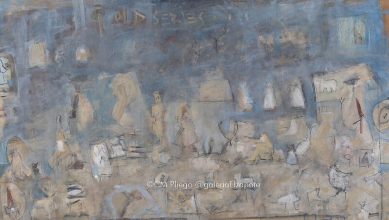 soft figurative mixed media painting
